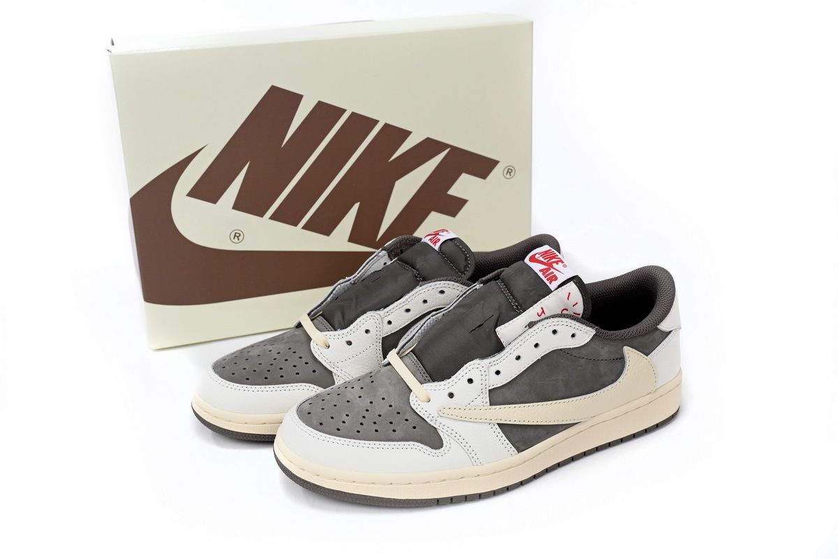 Travis Scott x Air Jordan 1 Low White Brown Barb DM7866-162
