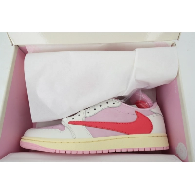 Travis Scott x Air Jordan 1 Retro Low OG 'Sail Tropical Pink' IQ7604-101 02