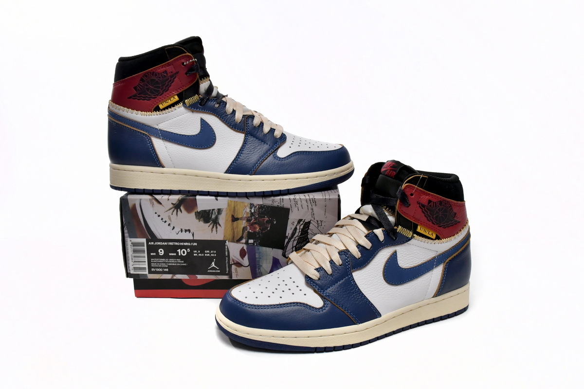 Union X Air Jordan 1 OG Hi Retro“Blue Toe” BV1300-146