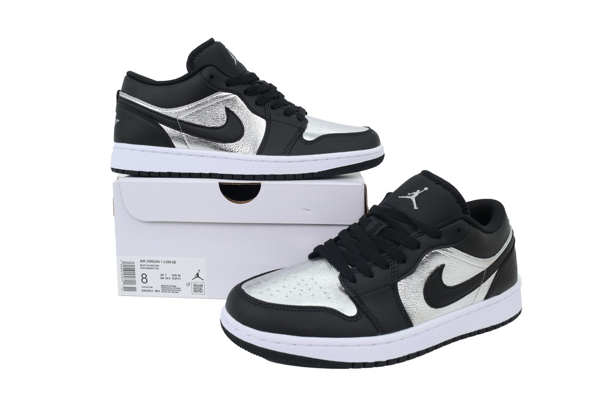 Wmns Air Jordan 1 Low SE 'Silver Toe' DA5551-001
