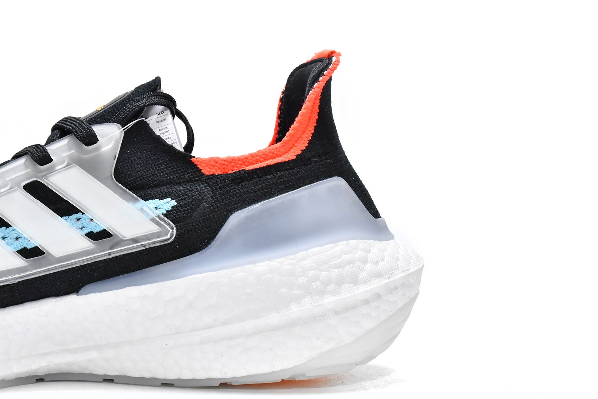 adidas Ultra Boost 2021 Black Blue Orange S23867