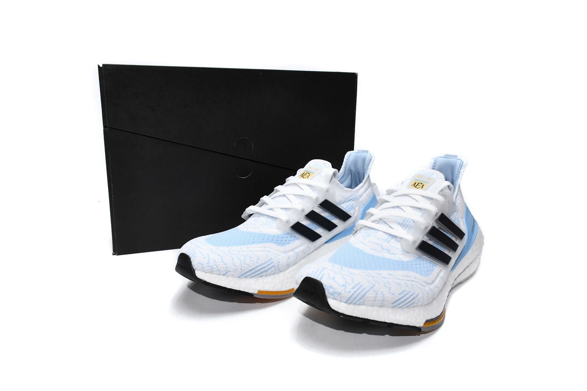 adidas Ultra Boost 2021 White ice blue GZ7120