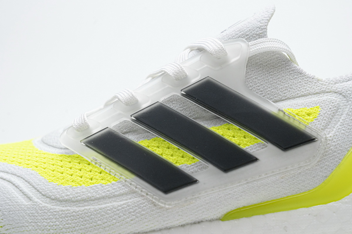 adidas Ultra Boost 2021 White Yellow Black FY0377