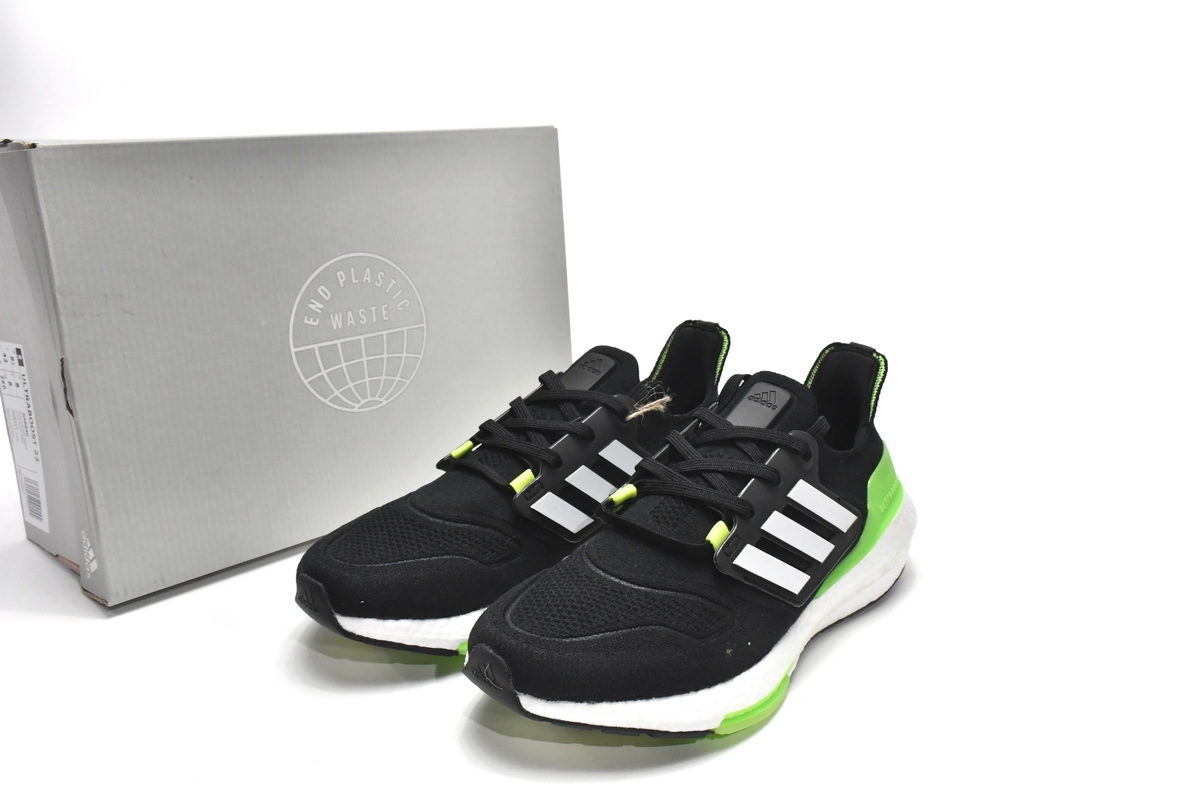 adidas Ultra Boost 2022 Black Solar Green GX6640
