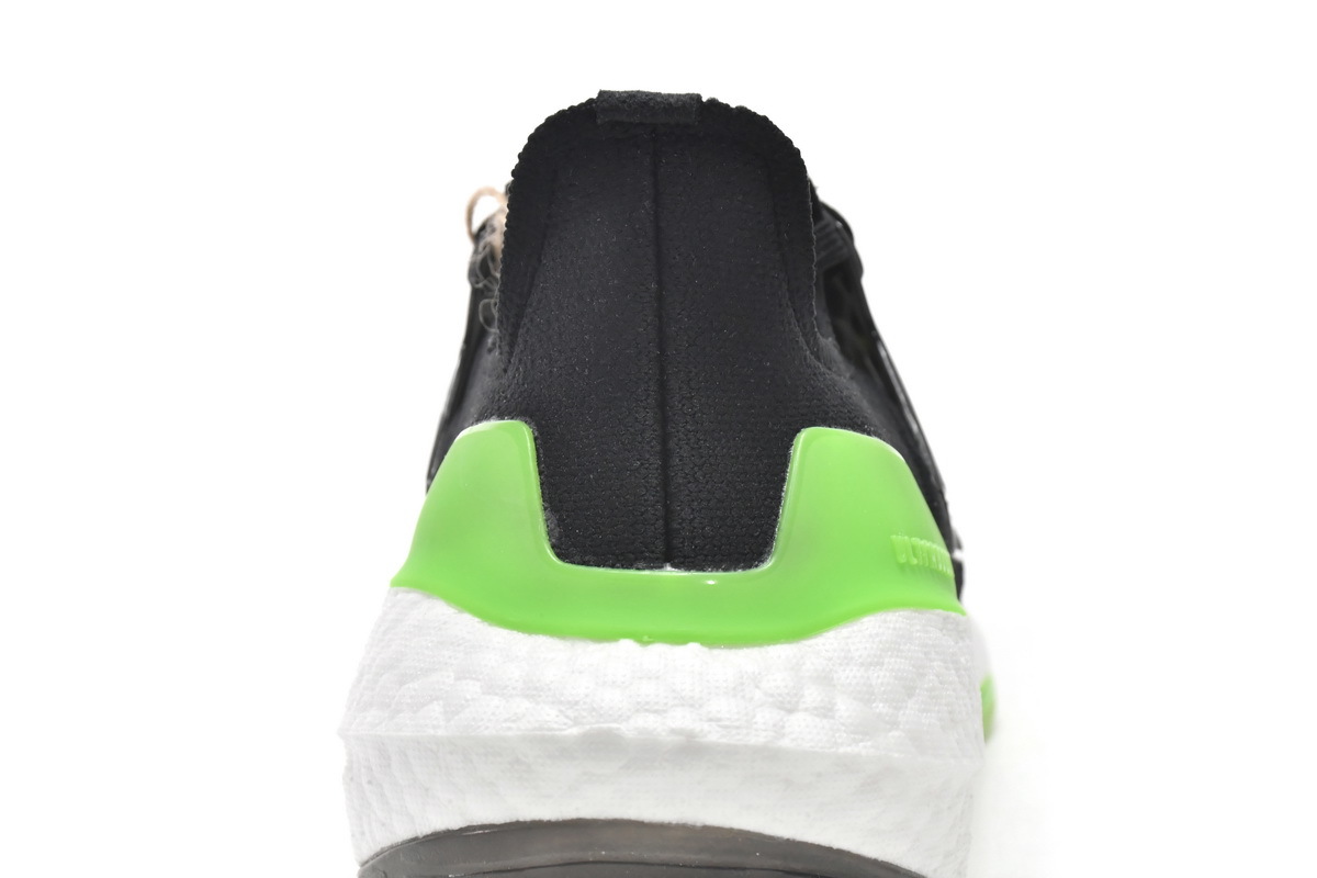 adidas Ultra Boost 2022 Black Solar Green GX6640