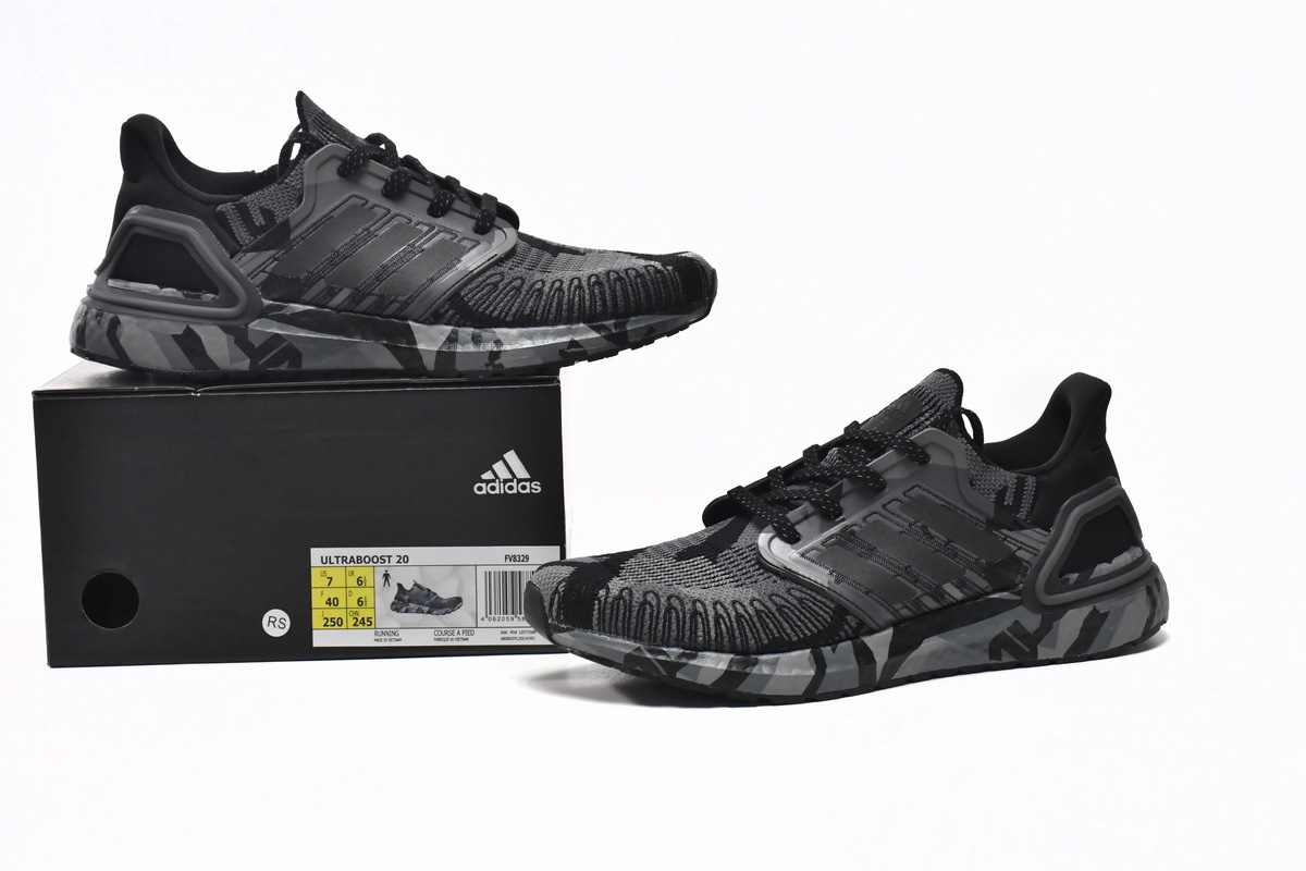 adidas Ultra Boost 20 Core Black Grey FV8329