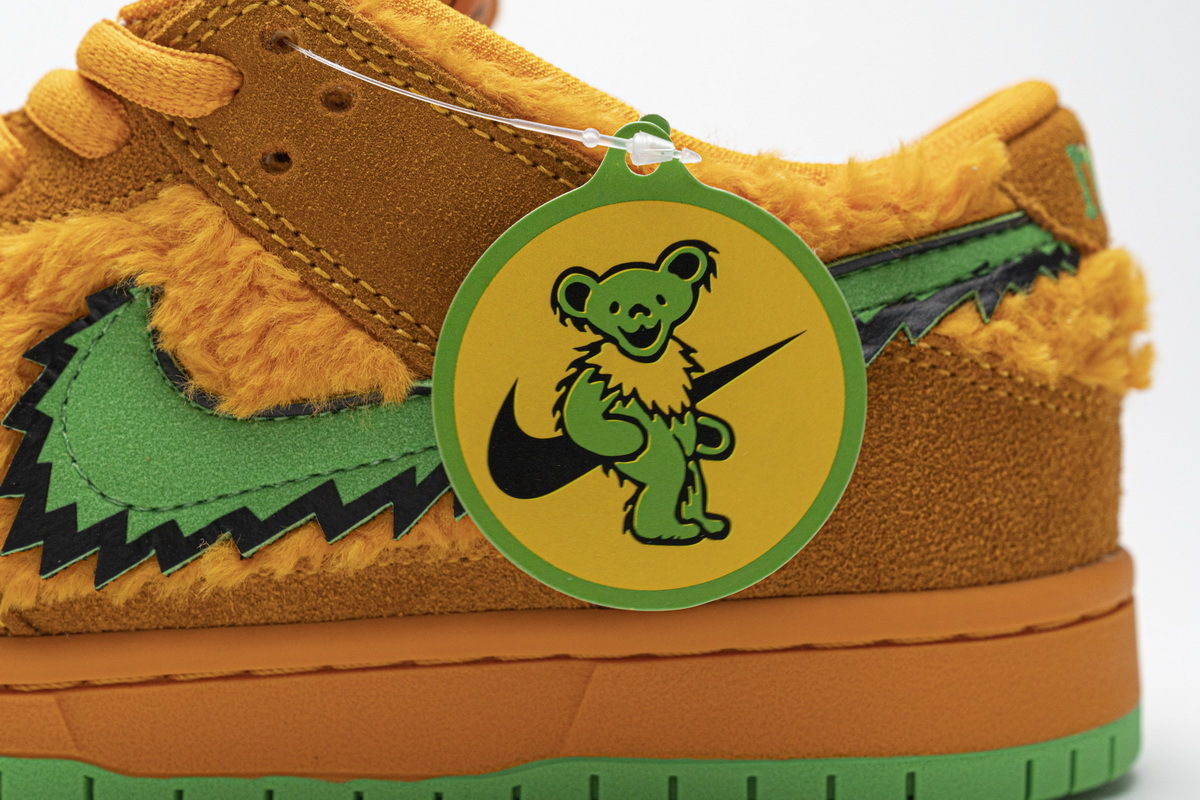 Grateful Dead x Nike SB Dunk Low Pro QS“ Orange Bear” CJ5378-800