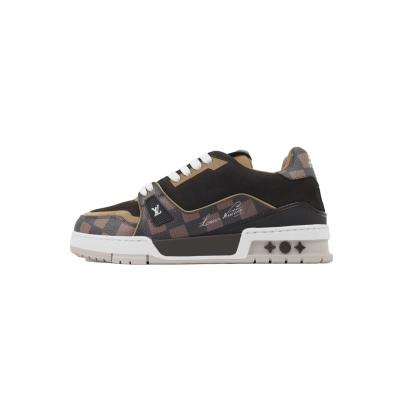 Louis Vuitton Trainer NIGO Co Branded Coffee Colors 1AIN08 01