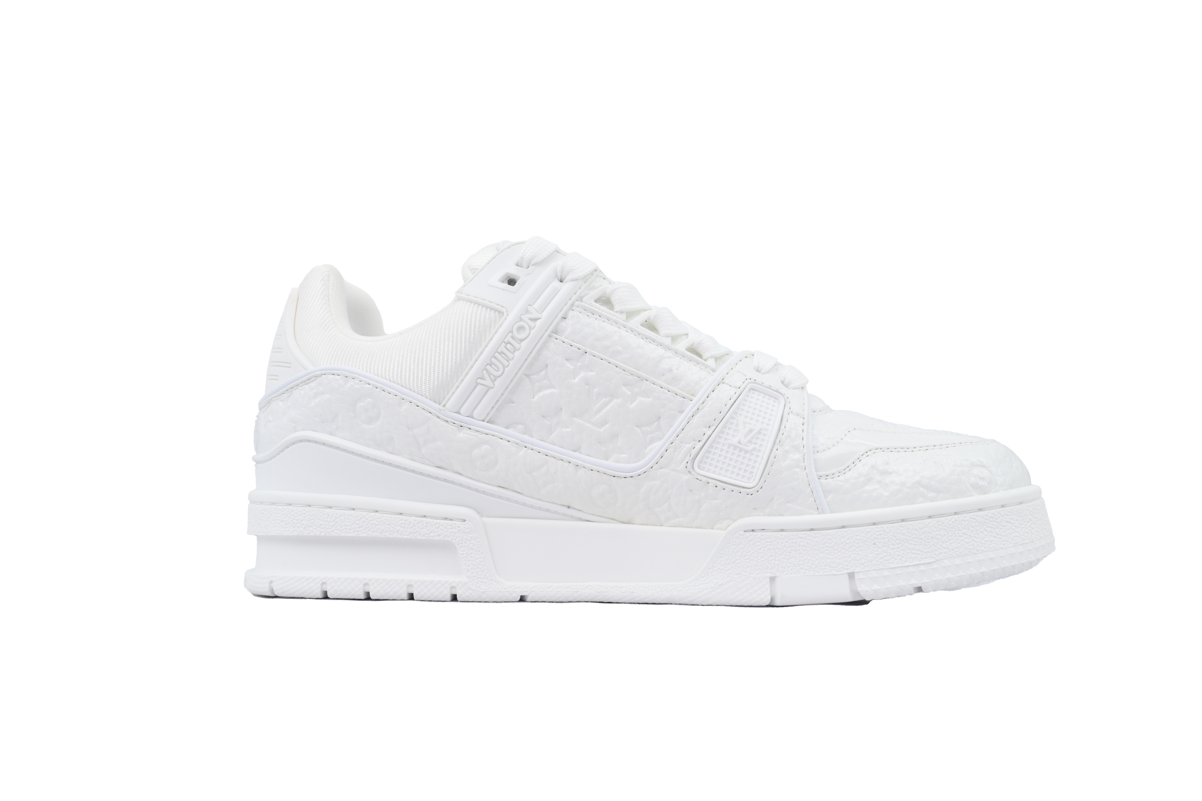 Louis Vuitton Trainer White Lychee Lacquer Skin 1AHT84