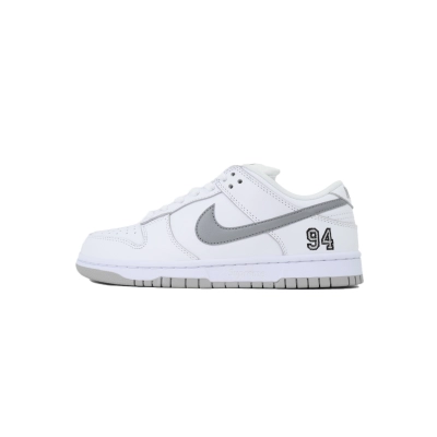 Nike Supreme x Dunk Low SB White Metallic Silver HQ8487-100 01