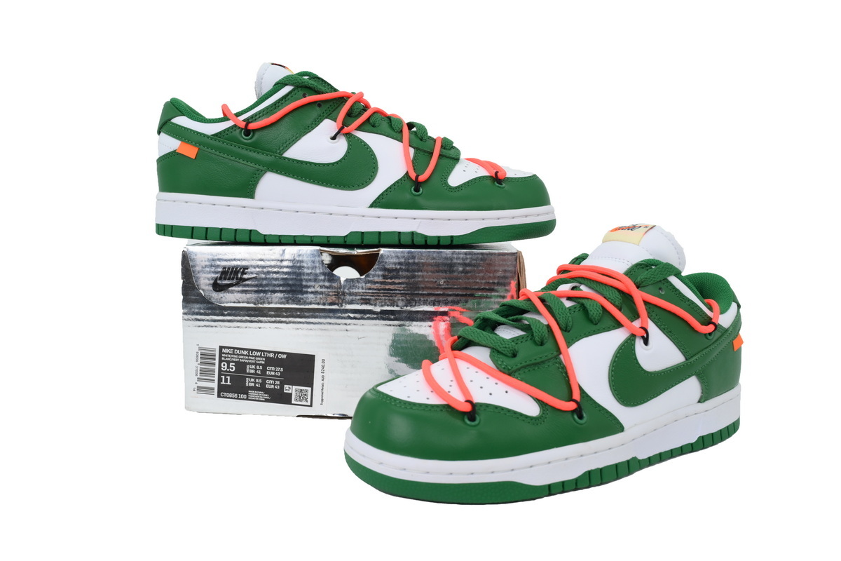 Off-White x Nike Dunk Low Pine Green CT0856-100