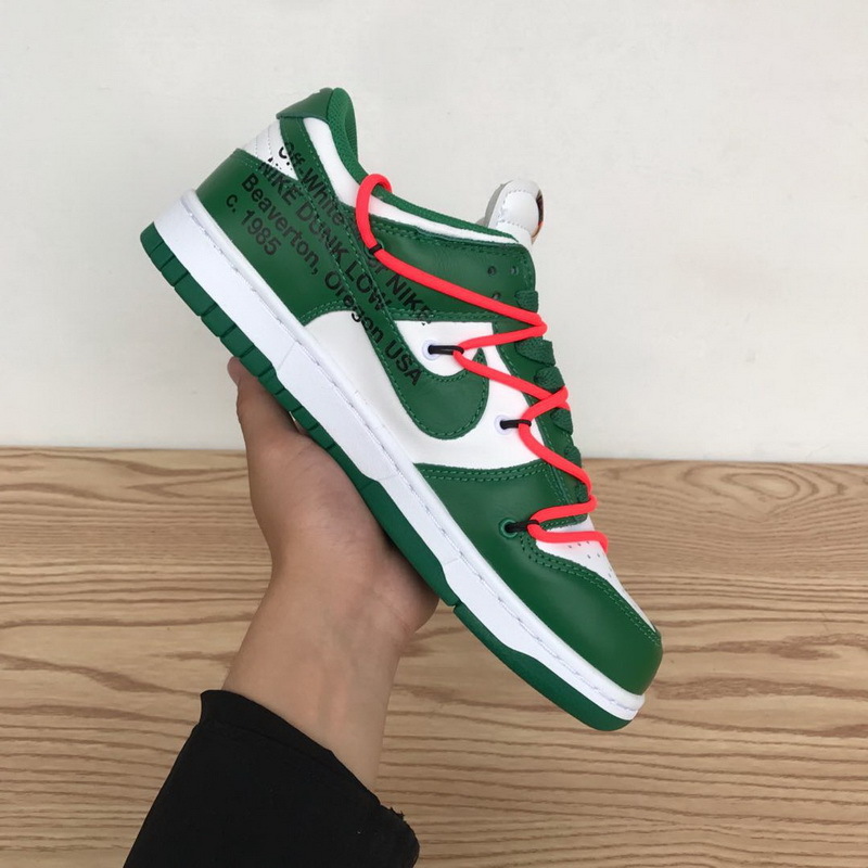 FLAME God OFF-WHITE x Nike Dunk SB Low Pine Green CT0856-100