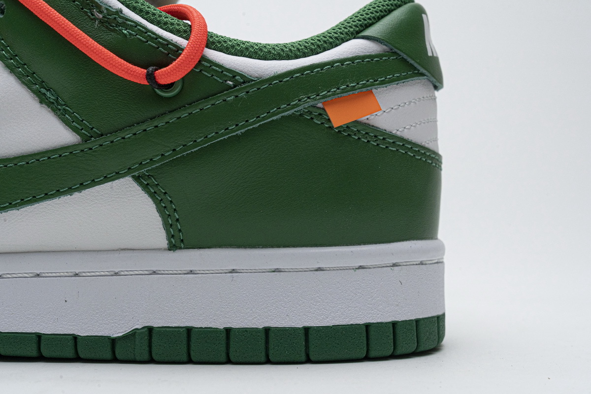 FLAME God OFF-WHITE x Nike Dunk SB Low Pine Green CT0856-100