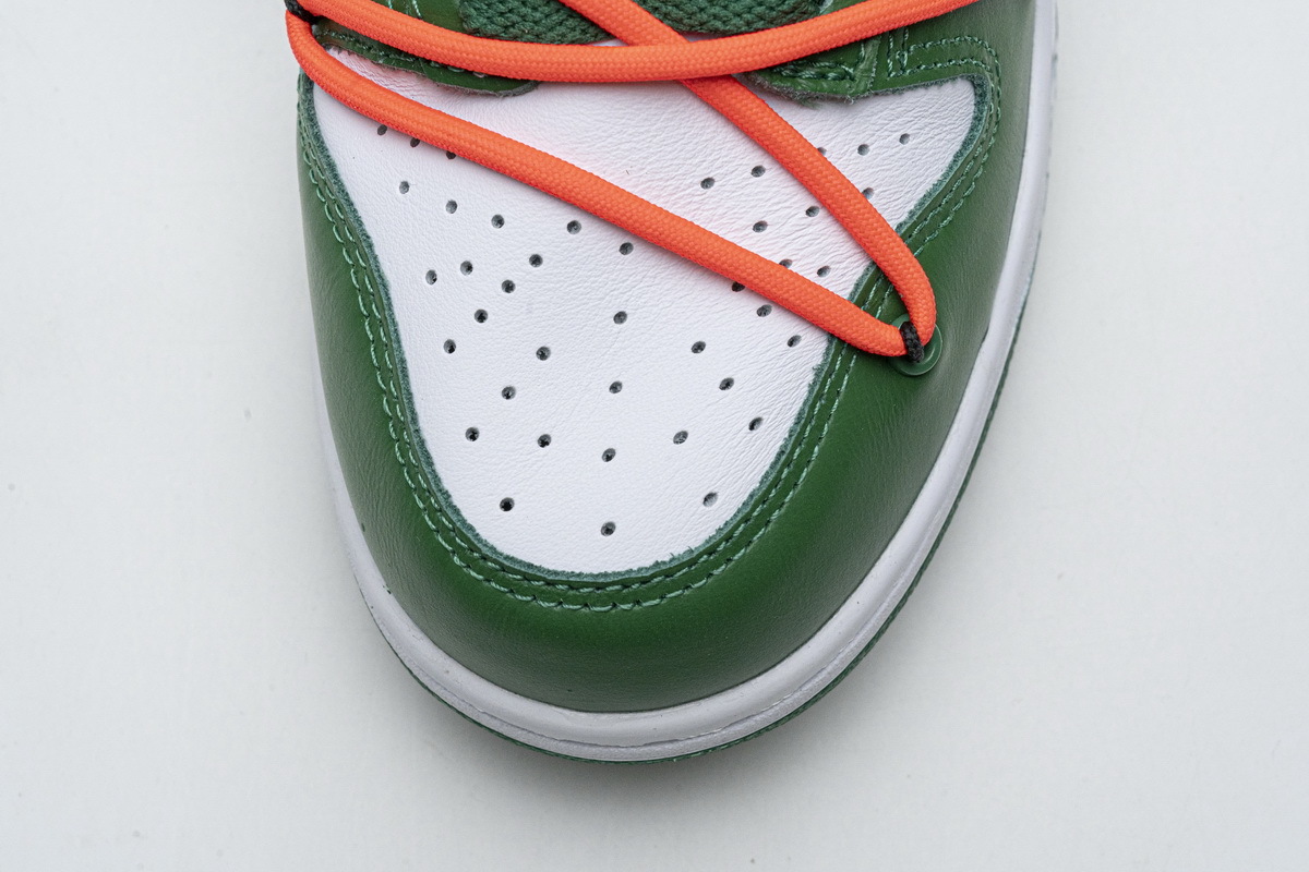 FLAME God OFF-WHITE x Nike Dunk SB Low Pine Green CT0856-100