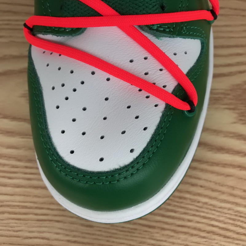 FLAME God OFF-WHITE x Nike Dunk SB Low Pine Green CT0856-100