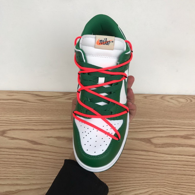 FLAME God OFF-WHITE x Nike Dunk SB Low Pine Green CT0856-100