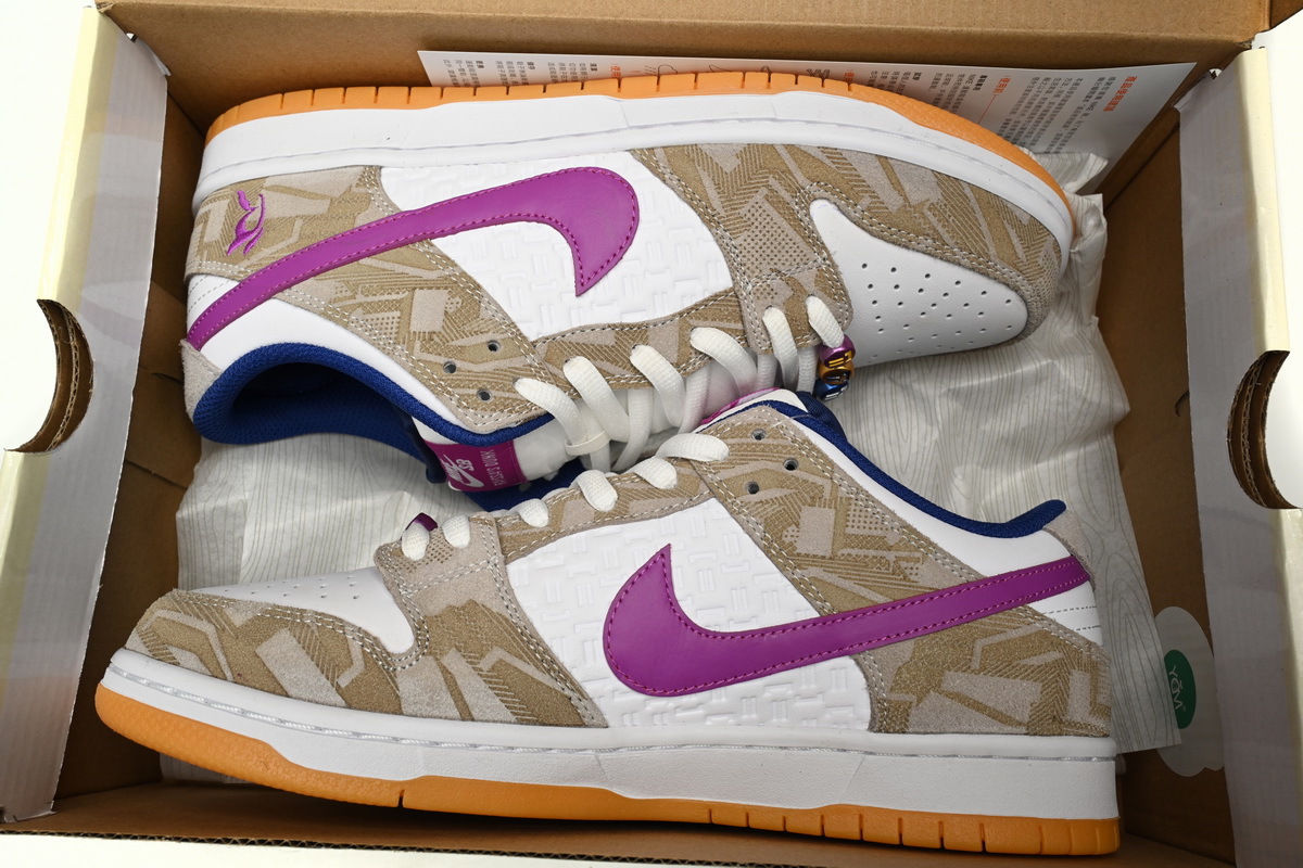 Rayssa Leal × Nike SB Dunk Low White Blue Purple FZ5251-001