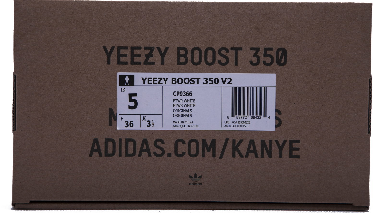 Adidas Yeezy Boost 350 V2 Cream White Real Boost CP9366