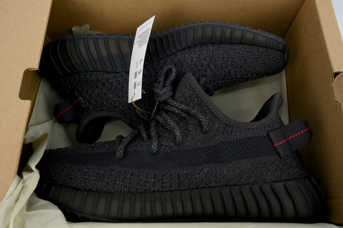 FLAME God adidas Yeezy Boost 350 V2 Black Reflective FU9007