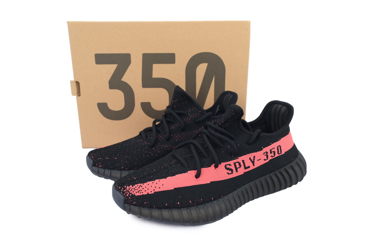 FLAME God adidas Yeezy Boost 350 V2 Core Black/Red BY9612