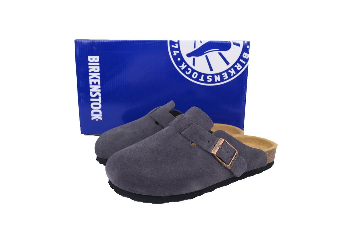 Birkenstock Boston Soft Footbed Ash Blue Slippers 0860831