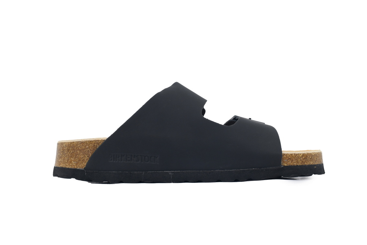 Birkenstock Boston Soft Footbed Black Leather Surface Slippers 0051791