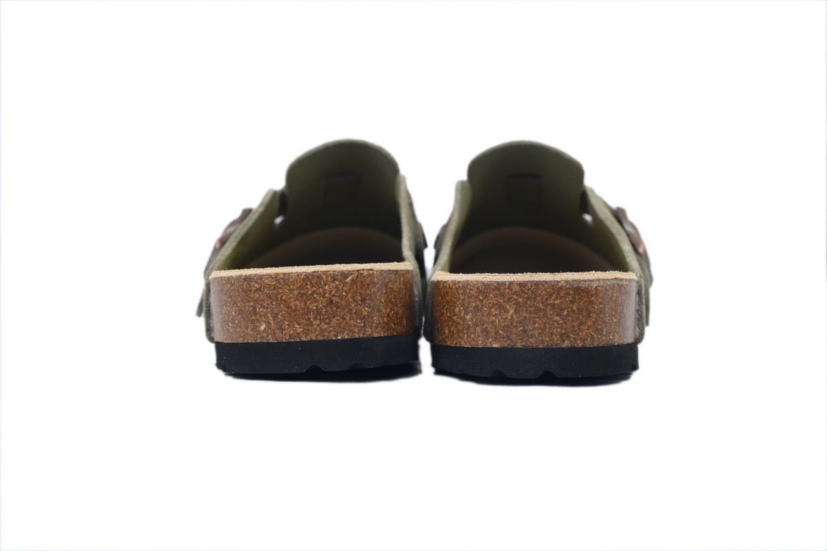 Birkenstock Boston Soft Footbed Dark Green Slippers 1030879
