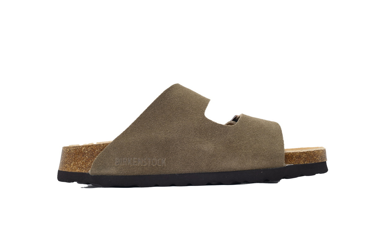 Birkenstock Arizona Suede Thyme Green Slippers 1025008