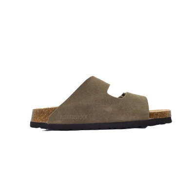 Birkenstock Arizona Suede Thyme Green Slippers 1025008 02