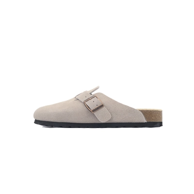 Birkenstock Boston Soft Footbed Grey Slippers 1027376 01