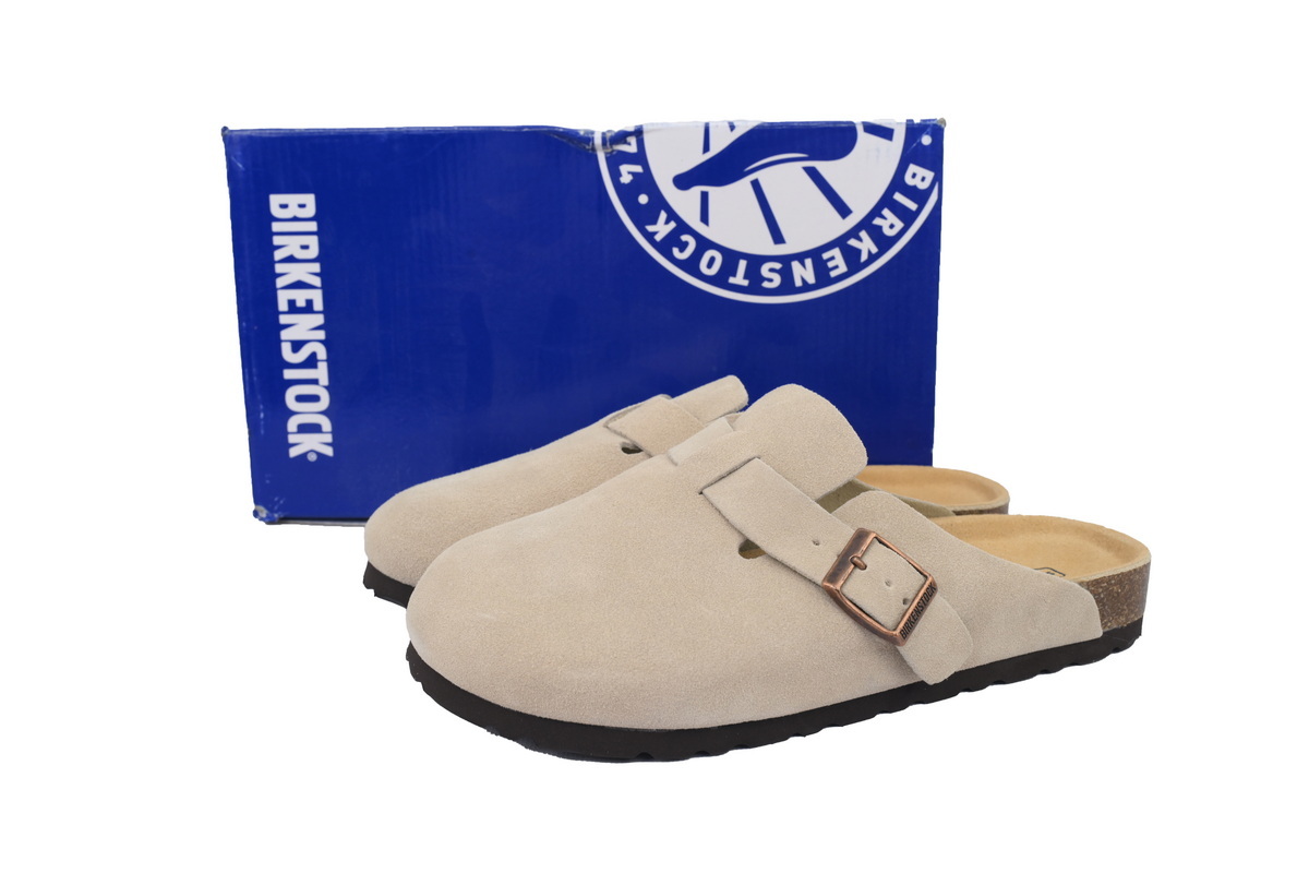 Birkenstock Boston Soft Footbed Sand Colored Slippers 1024659
