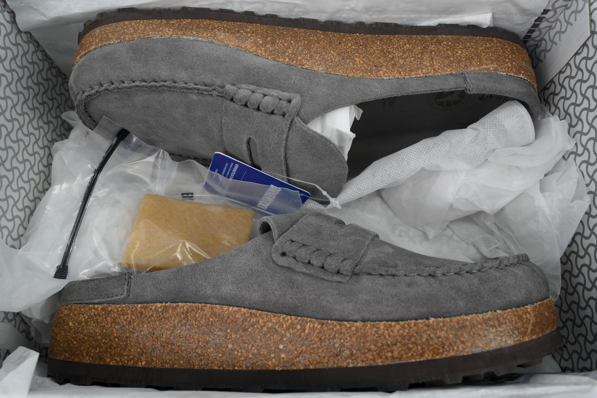 Birkenstock Naples Grey Slippers 1025002