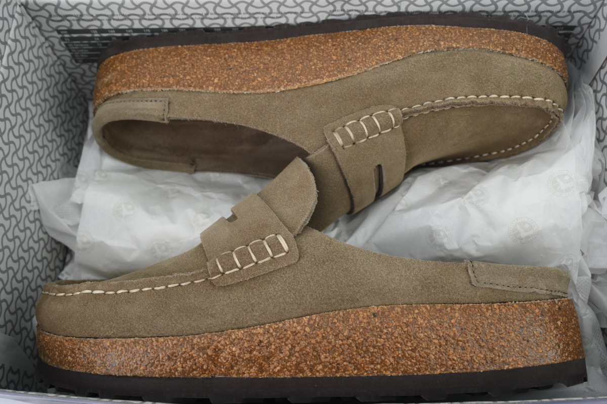 Birkenstock Naples Khaki Slippers 1025003
