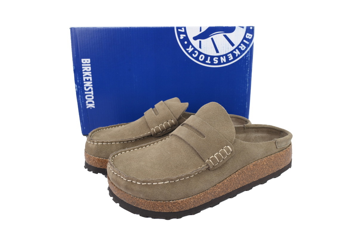 Birkenstock Naples Khaki Slippers 1025003