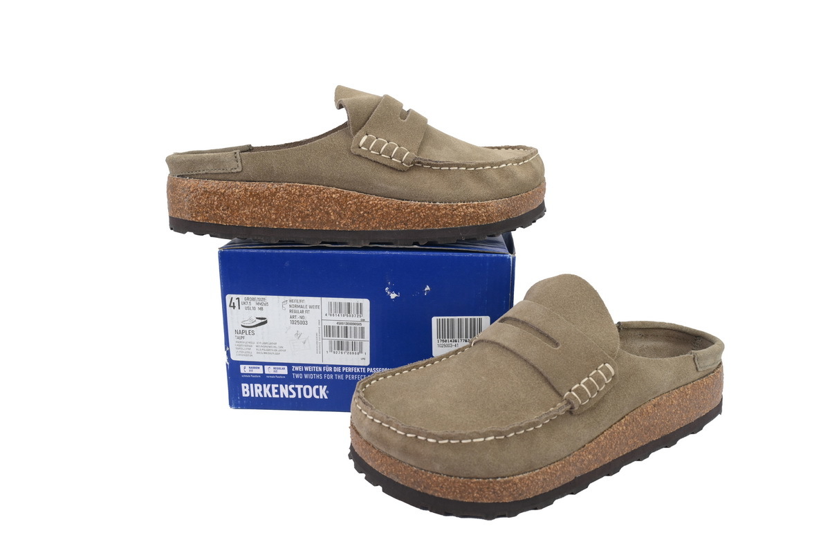 Birkenstock Naples Khaki Slippers 1025003