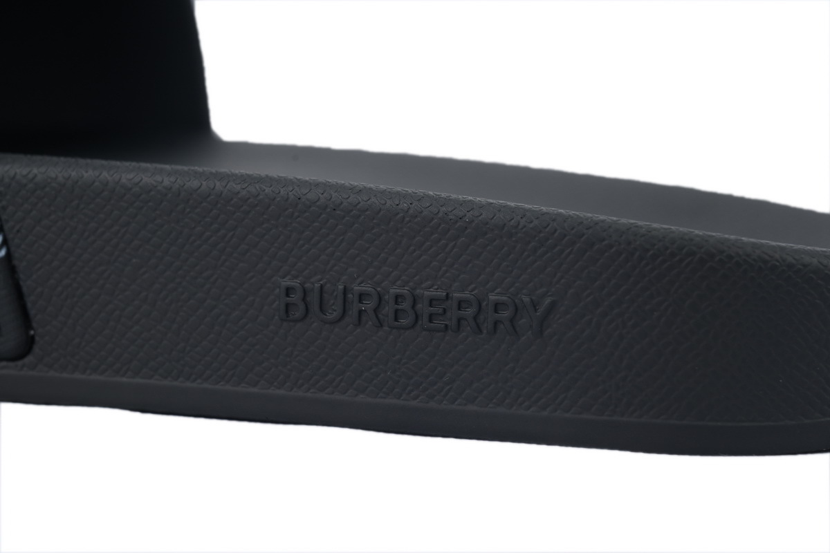 Burberry Check  Black Calico Slippers 81075141