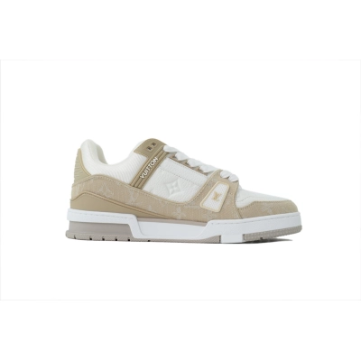 FLAME God LOUIS VUITTON Trainer Sneakers Apricot 1AIKO0 02