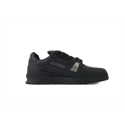 FLAME God LOUIS VUITTON Trainer Sneakers Black 1ADDCH 02