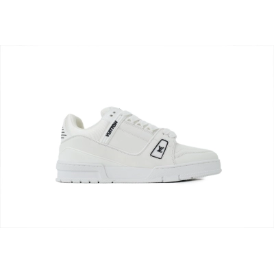 FLAME God LOUIS VUITTON Trainer Sneakers White 1AIKR3 02