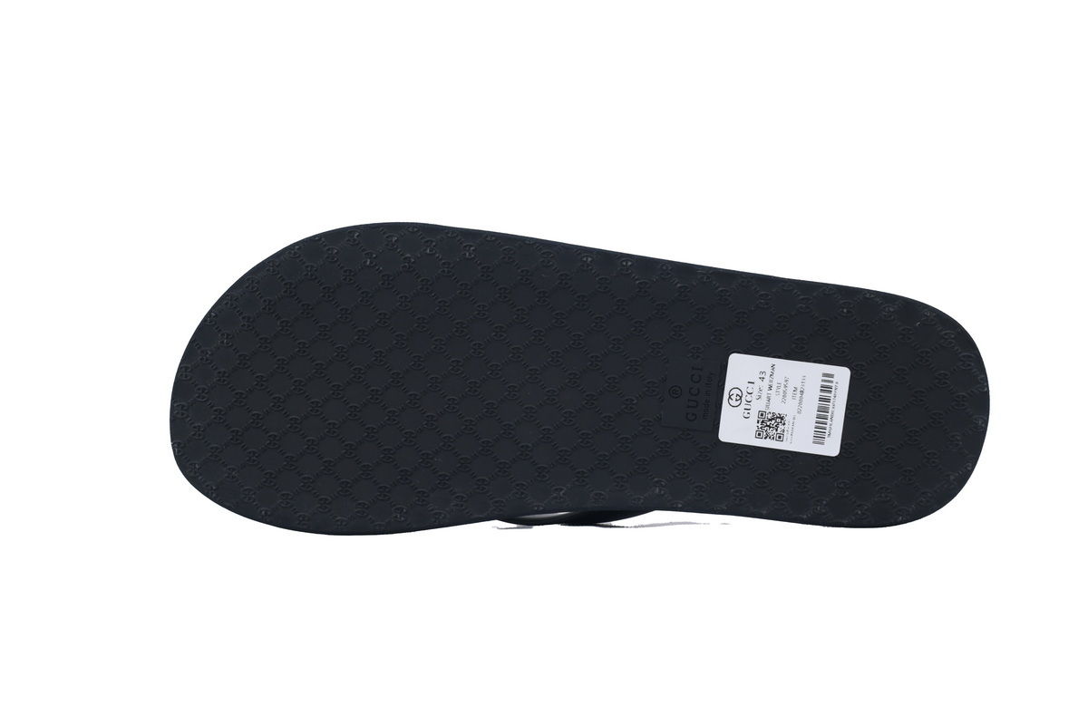 Gucci Black and Blue Flipflops Slippers