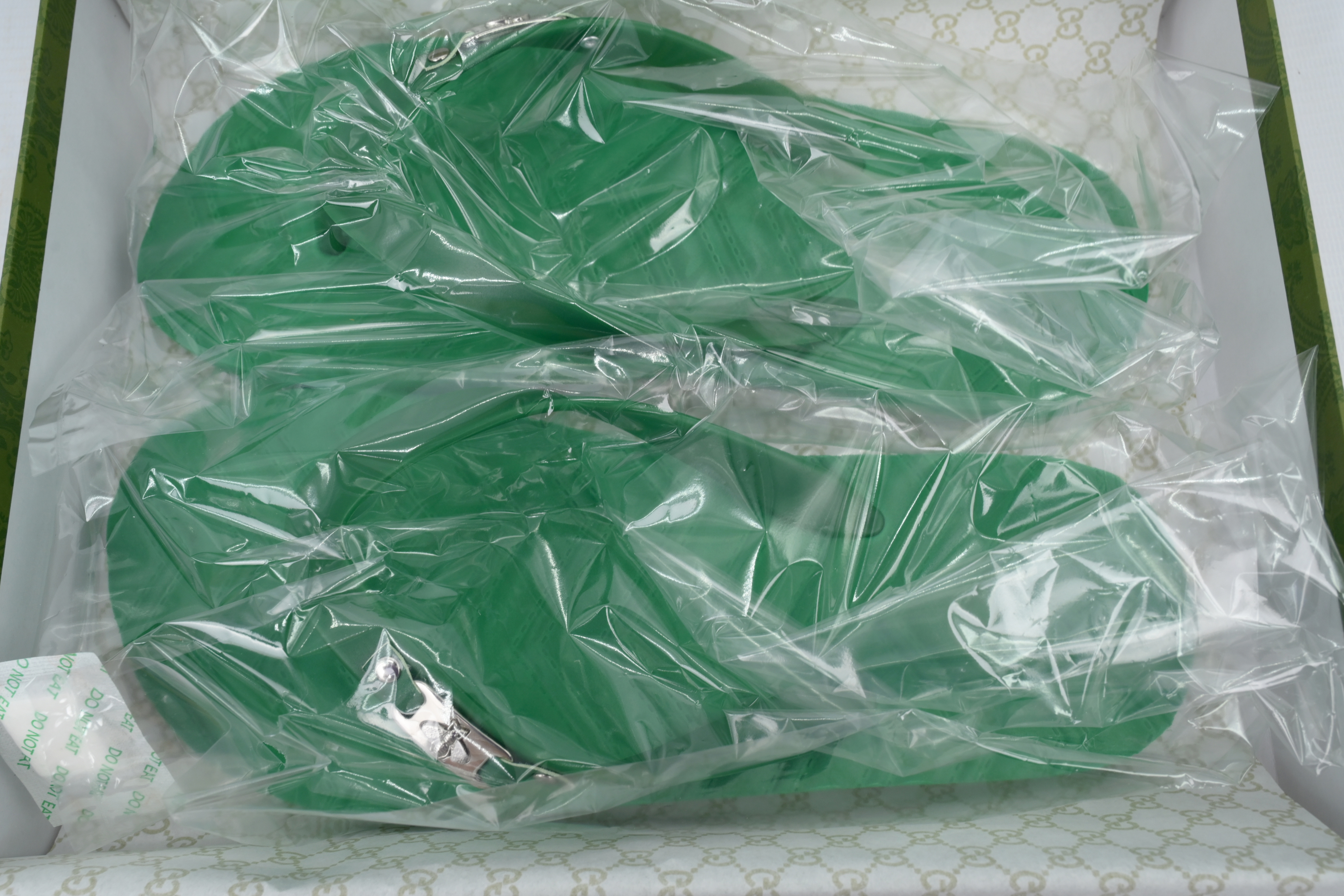 Gucci Green Slippers 724733 JFA00 3060
