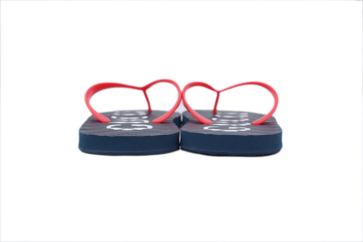Gucci Double G Black And Red Slippers 659229