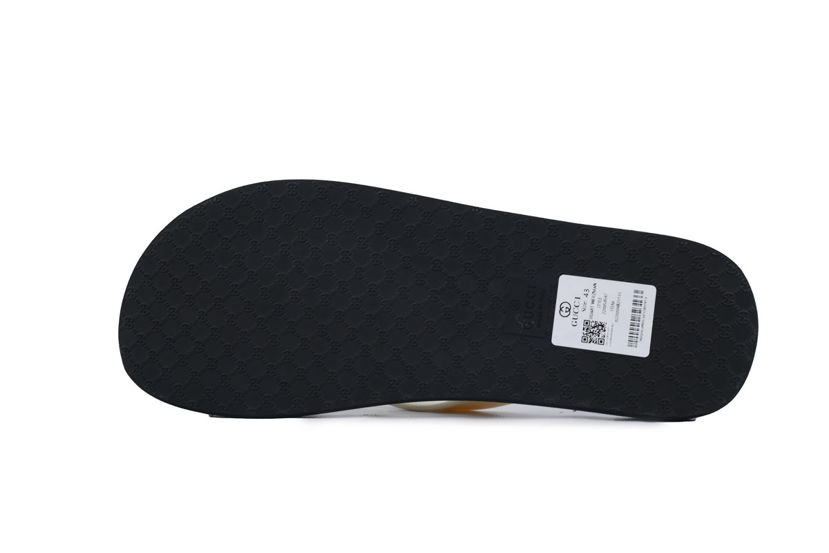 Gucci Double G Black Slippers 740033