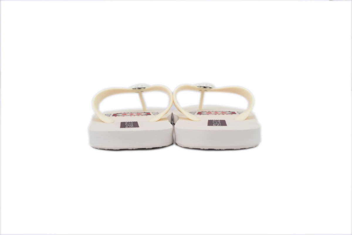 Gucci Double G Rice White Slippers 692882 JFA00 9061
