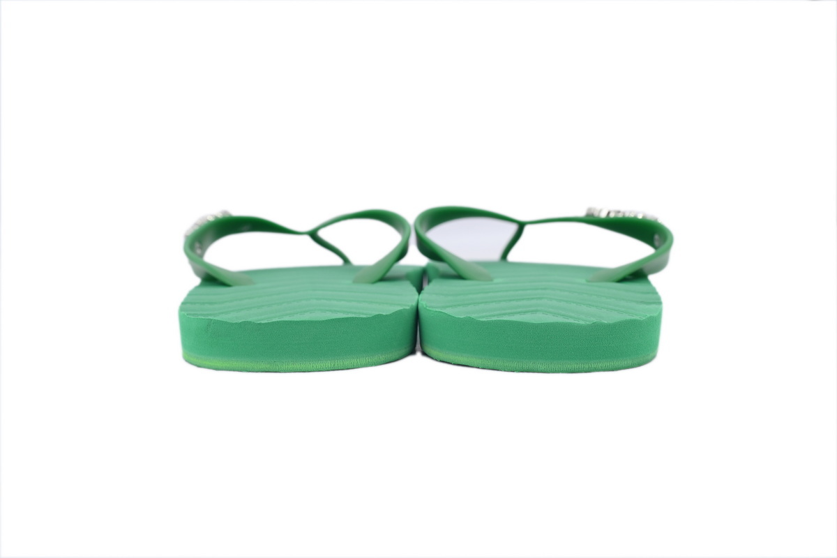 Gucci striped green Slippers 724733