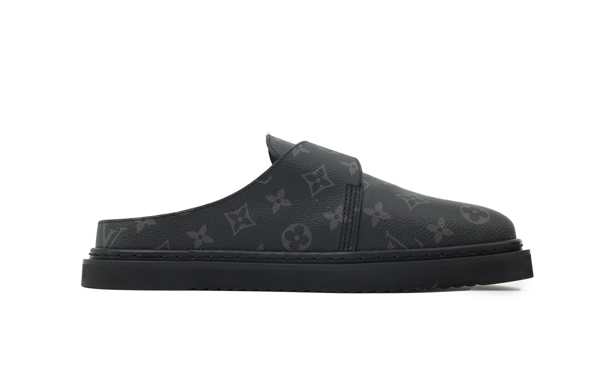 LOUIS VUITTON Easy Line Mule Monogram Eclipse Slippers 1A90RK
