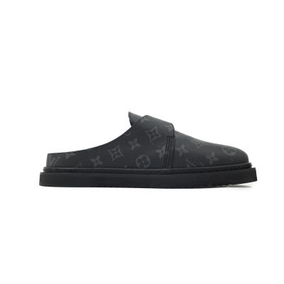 LOUIS VUITTON Easy Line Mule Monogram Eclipse Slippers 1A90RK 02
