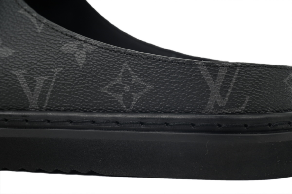 LOUIS VUITTON Easy Line Mule Monogram Eclipse Slippers 1A90RK