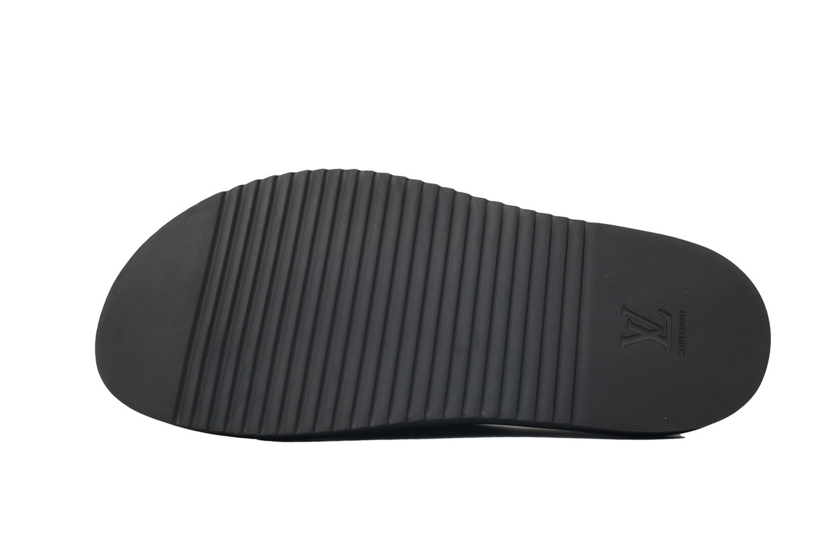 LOUIS VUITTON Easy Line Mule Monogram Eclipse Slippers 1A90RK