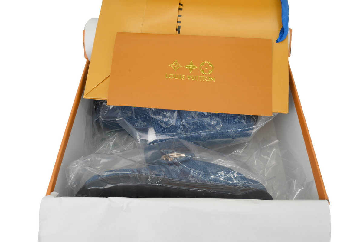 LOUIS VUITTON Cosy Comfort Blue Slippers 1AGVOS